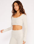 MADISON LS CROP TOP