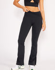 ANGEL FOLDED WAIST FLARE PANTS