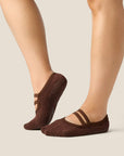 BALLET GRIP SOCKS - ESPRESSO