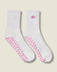 CREW GRIP SOCKS - POWER IN PARIS IVORY