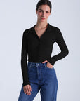 CALM BUTTON DOWN TOP