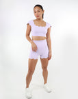 LILY BIKER SHORT - PURPLE