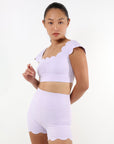 LILY BIKER SHORT - PURPLE