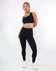 SCALLOP BRA - BLACK