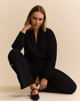 MOON V NECK BLOUSE