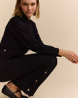 MOON V NECK BLOUSE