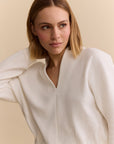 MOON V NECK BLOUSE