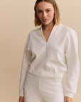 MOON V NECK BLOUSE