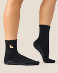 CREW GRIP SOCKS - CORGI BLACK