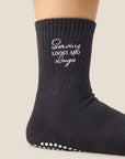 CREW GRIP SOCKS - LOOKS & LUNGES
