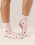 CREW GRIP SOCKS - LOVE ME PINK