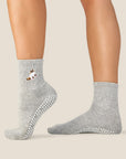 CREW GRIP SOCK - RAGDOLL CAT GREY MARLE