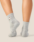 CREW GRIP SOCK - RAGDOLL CAT GREY MARLE
