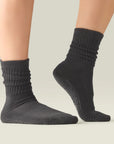 SCRUNCH GRIP SOCKS - CHARCOAL