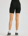 RIBBED V WAIST BIKER SHORT