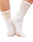 HERE FOR THE BOOTY GRIP SOCK