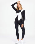 THE UPSIDE RIB CHRISSY LONG SLEEVE TOP