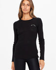 THE UPSIDE RIB CHRISSY LONG SLEEVE TOP