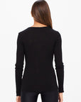THE UPSIDE RIB CHRISSY LONG SLEEVE TOP