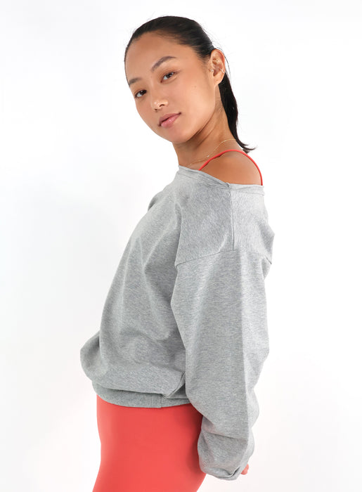 OFF SHOULDER SWEATSHIRT