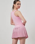 CRUSH PLEATED SKORT