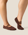 BALLET GRIP SOCKS - ESPRESSO