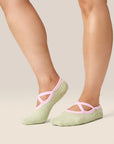 BALLET GRIP SOCKS - SAGE PETAL
