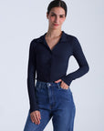 CALM BUTTON DOWN TOP
