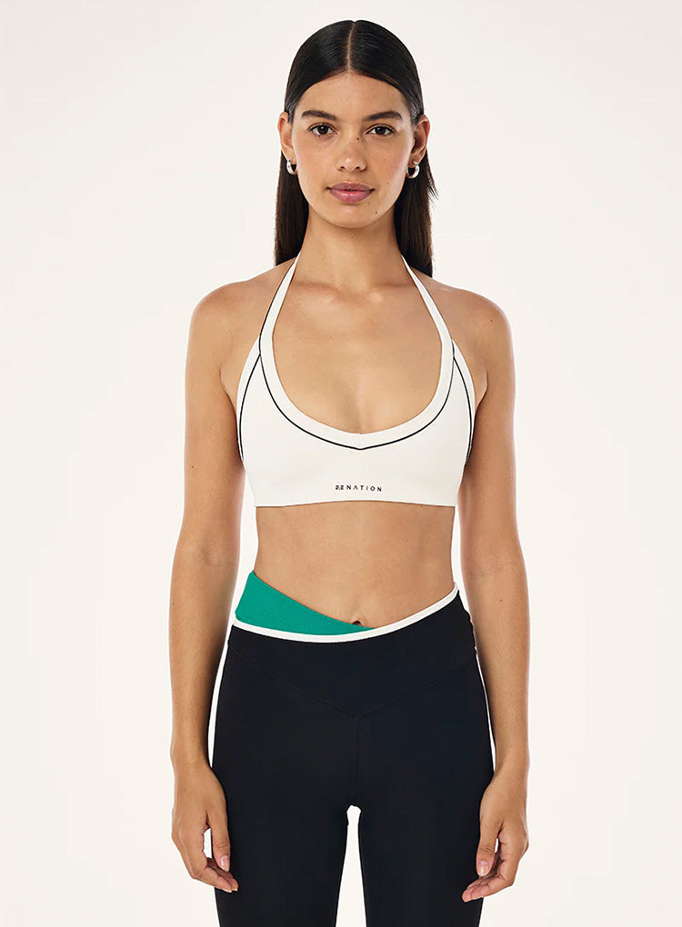 LAYBACK HALTER SPORTS BRA