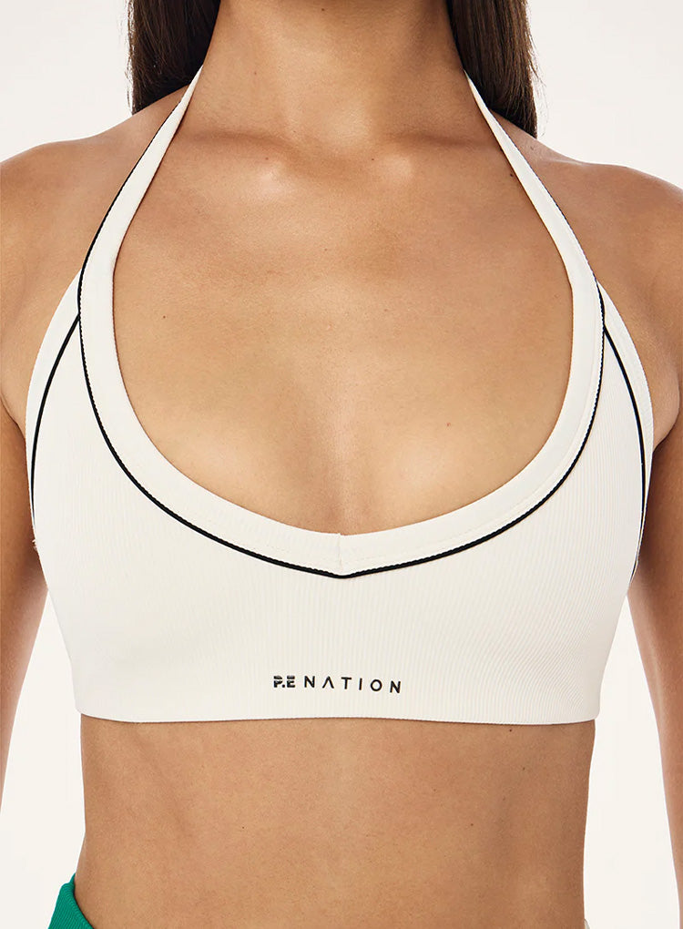 LAYBACK HALTER SPORTS BRA