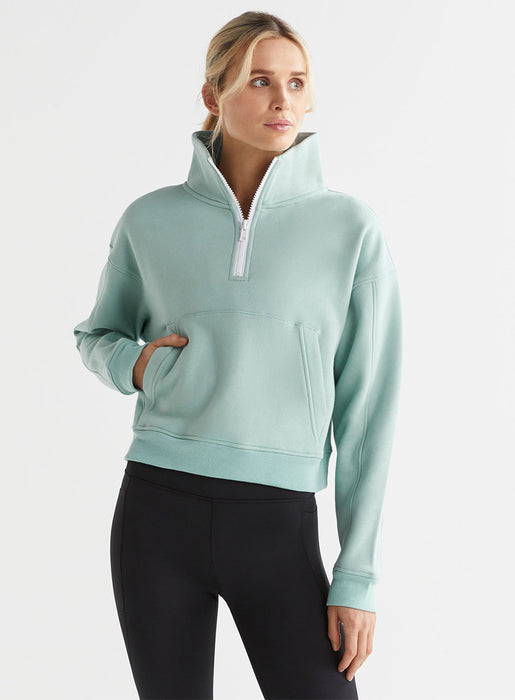 RIHANNA 1/4 ZIP UP SWEAT