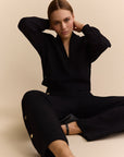 MOON V NECK BLOUSE