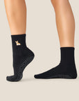 CREW GRIP SOCKS - CORGI BLACK