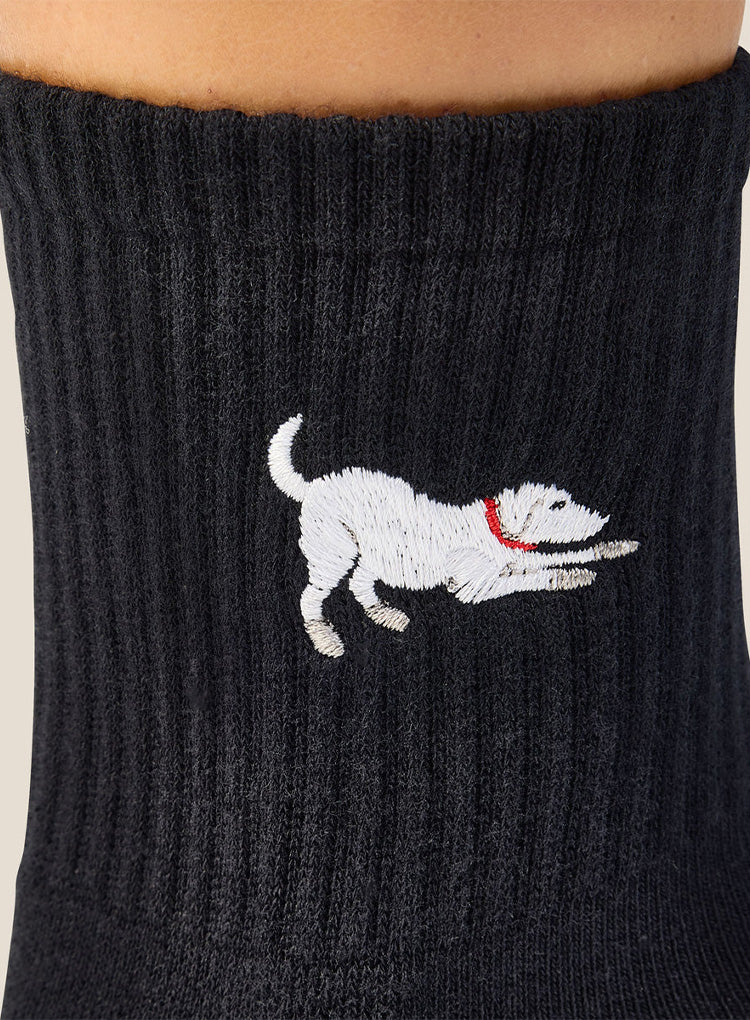 CREW GRIP SOCKS - LABRADOR BLACK