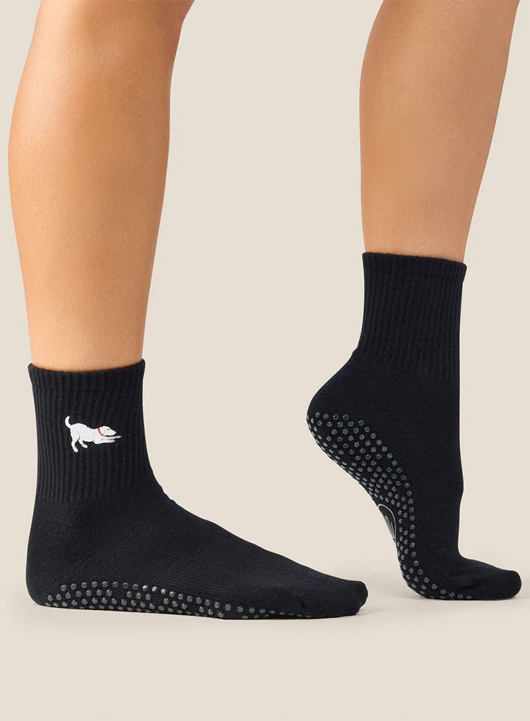 CREW GRIP SOCKS - LABRADOR BLACK