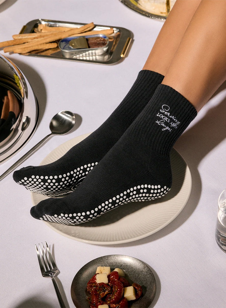 CREW GRIP SOCKS - LOOKS &amp; LUNGES