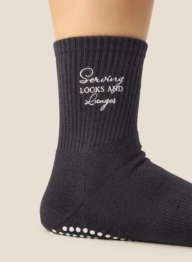 CREW GRIP SOCKS - LOOKS &amp; LUNGES