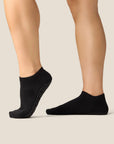 LOW RISE GRIP SOCKS - BLACK
