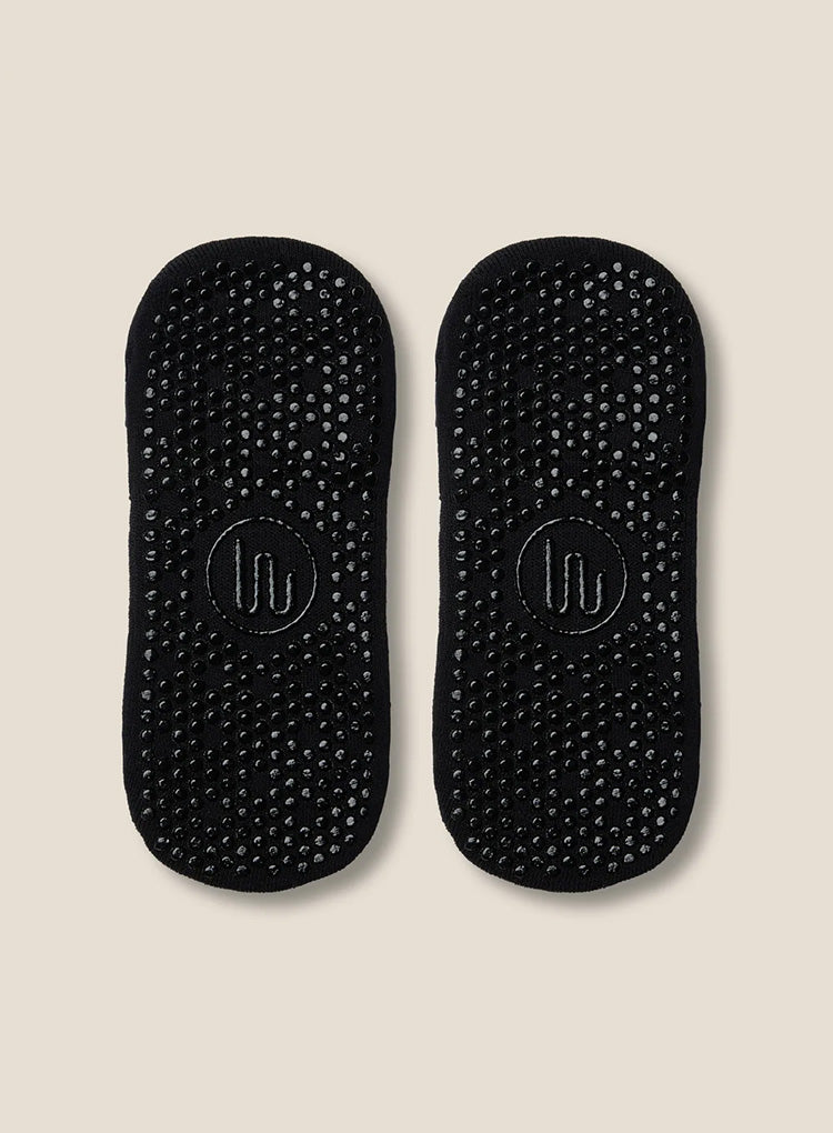 LOW RISE GRIP SOCKS - BLACK