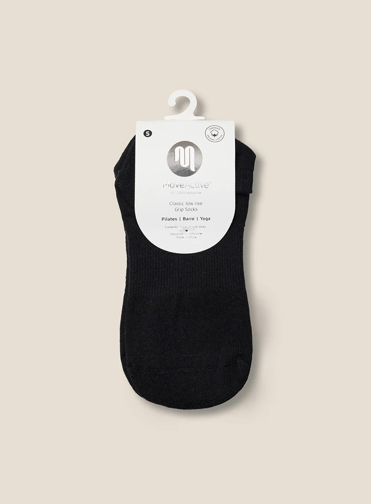 LOW RISE GRIP SOCKS - BLACK