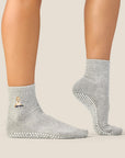 CREW GRIP SOCKS - TERRIER GREY MARLE