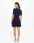 PLUME KNIT COLLARED DRESS