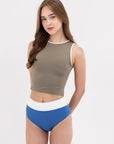 MOCHA/WHITE/STONE BLUE