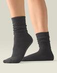 SCRUNCH GRIP SOCKS - CHARCOAL
