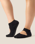 SLIDE ON GRIP SOCKS - BLACK
