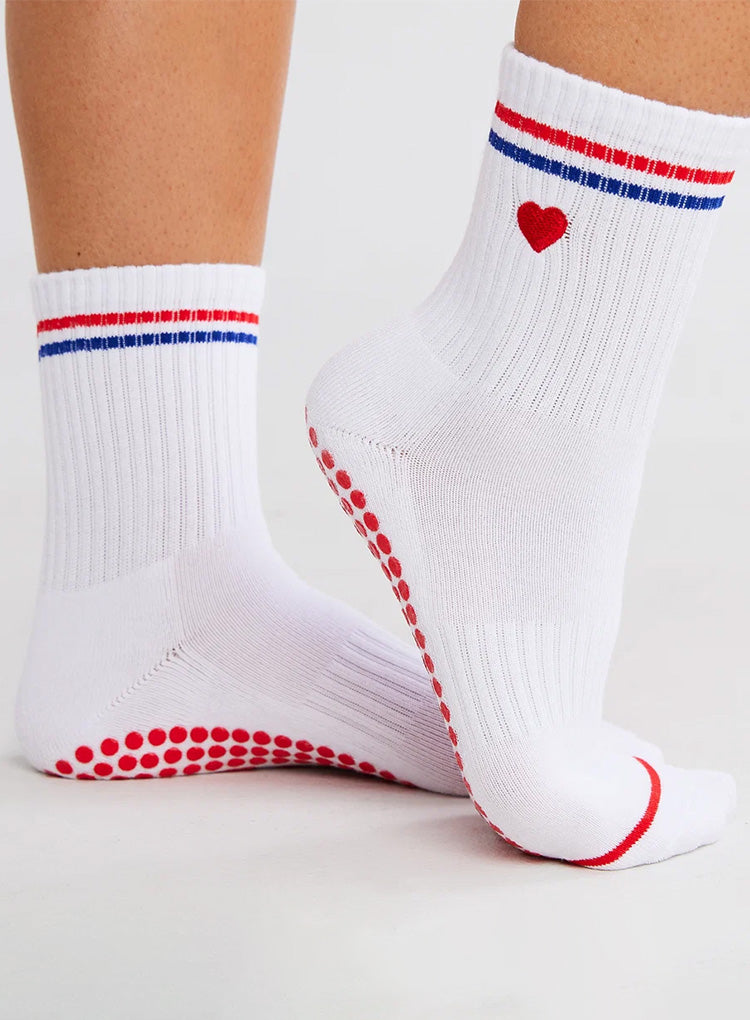 RED HEART GRIP SOCKS
