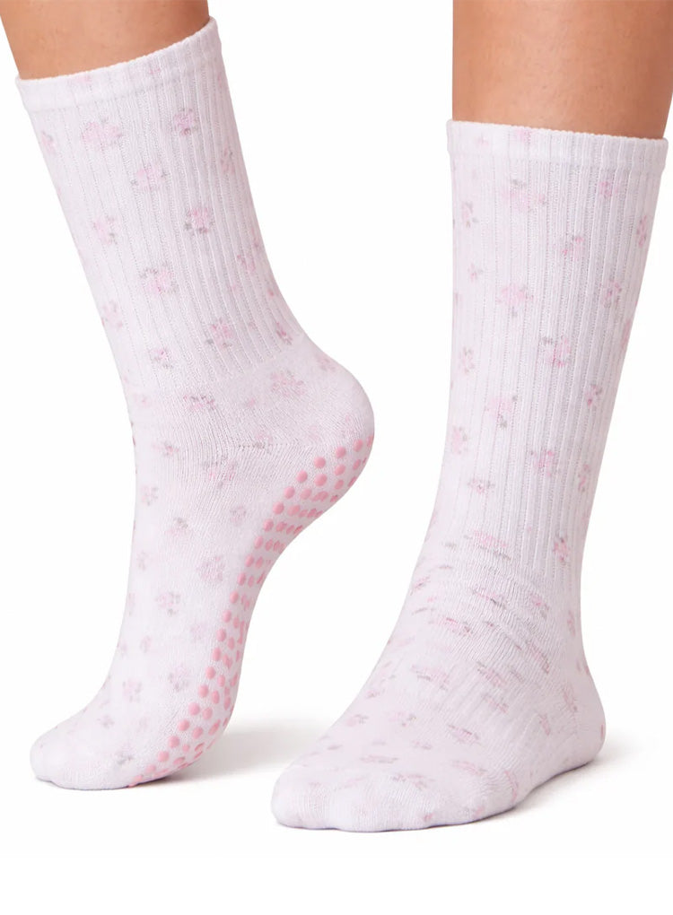 PINK BLOSSOM GRIP SOCKS
