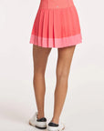 COLOR BLOCK PLEATED SKORT
