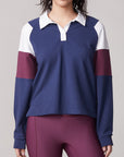 L/S COLOR BLOCKED POLO